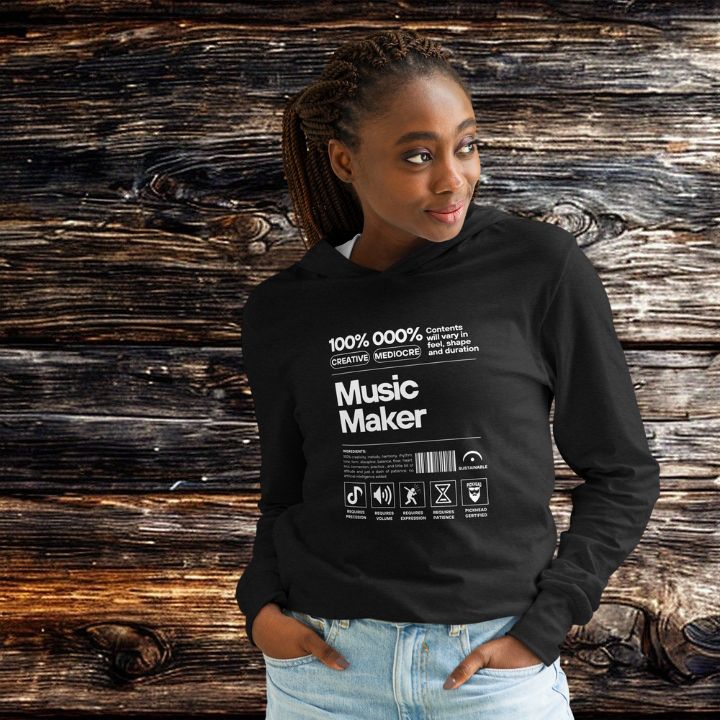 PickHead™️ Music Maker Long-sleeve Hoodie Tee