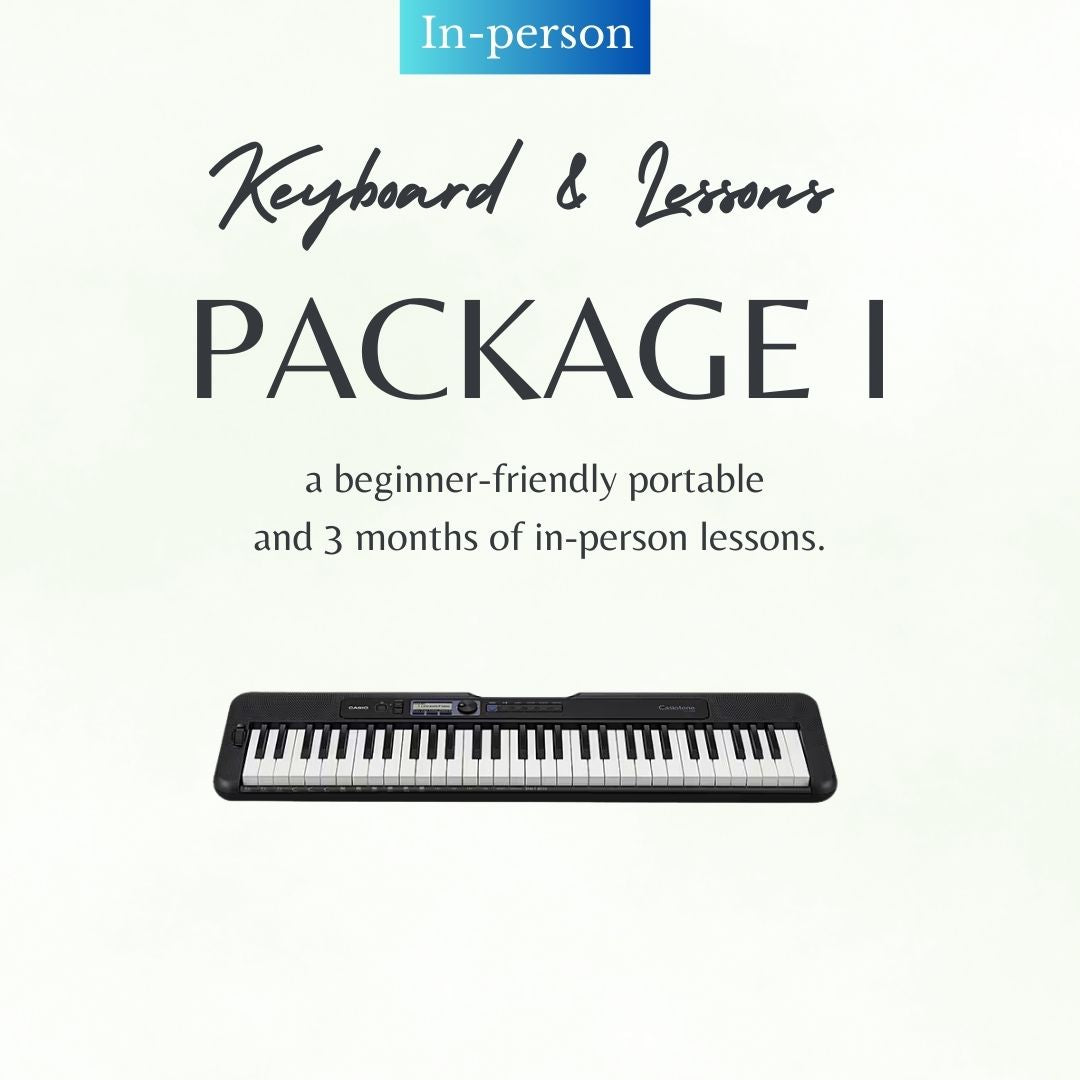 Keyboard & Lessons Package 1 (in-person lessons)
