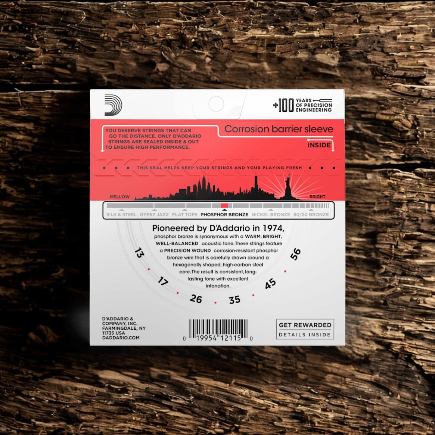 D’Addario EJ17 Medium Acoustic Guitar Strings (13-56