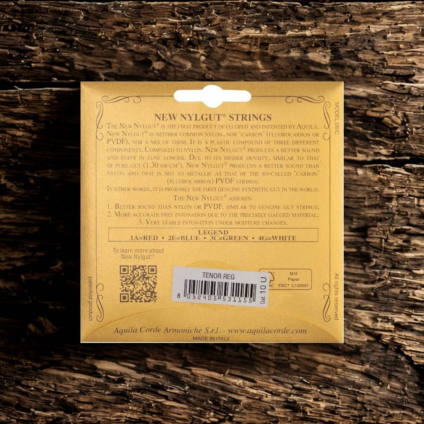 Aquila 10U Tenor Ukulele Strings All Nylgut