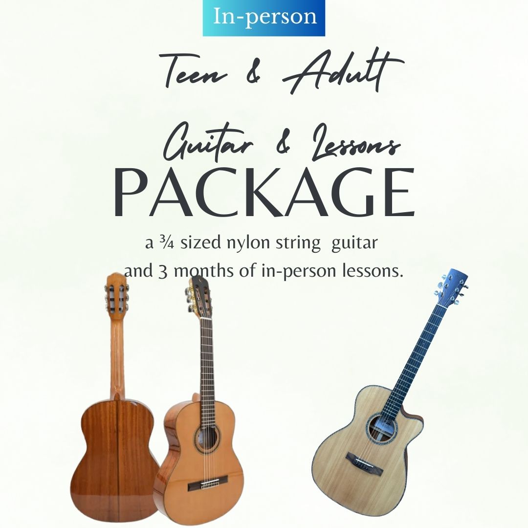 Teen & Adult Guitar & Lessons (in-person lessons)