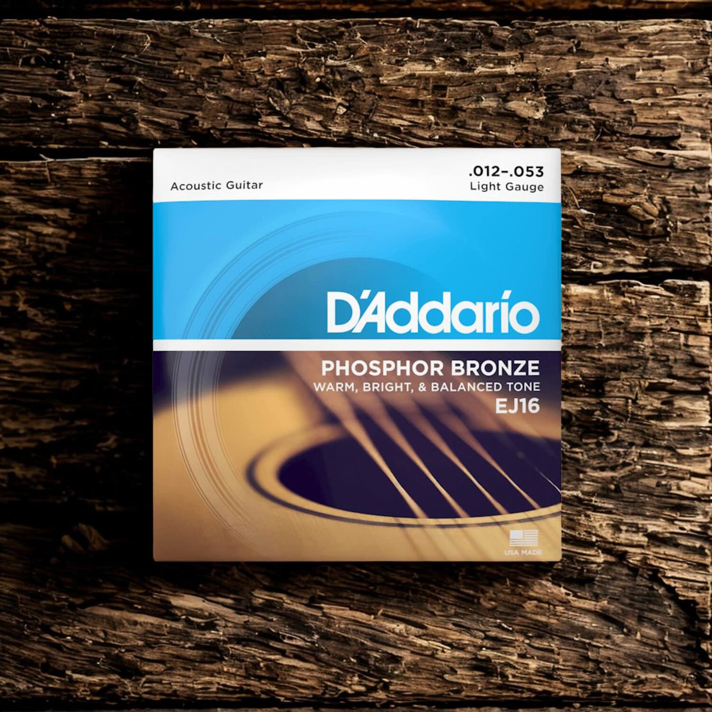 D’Addario EJ16 Light Acoustic Guitar Strings (12-53)