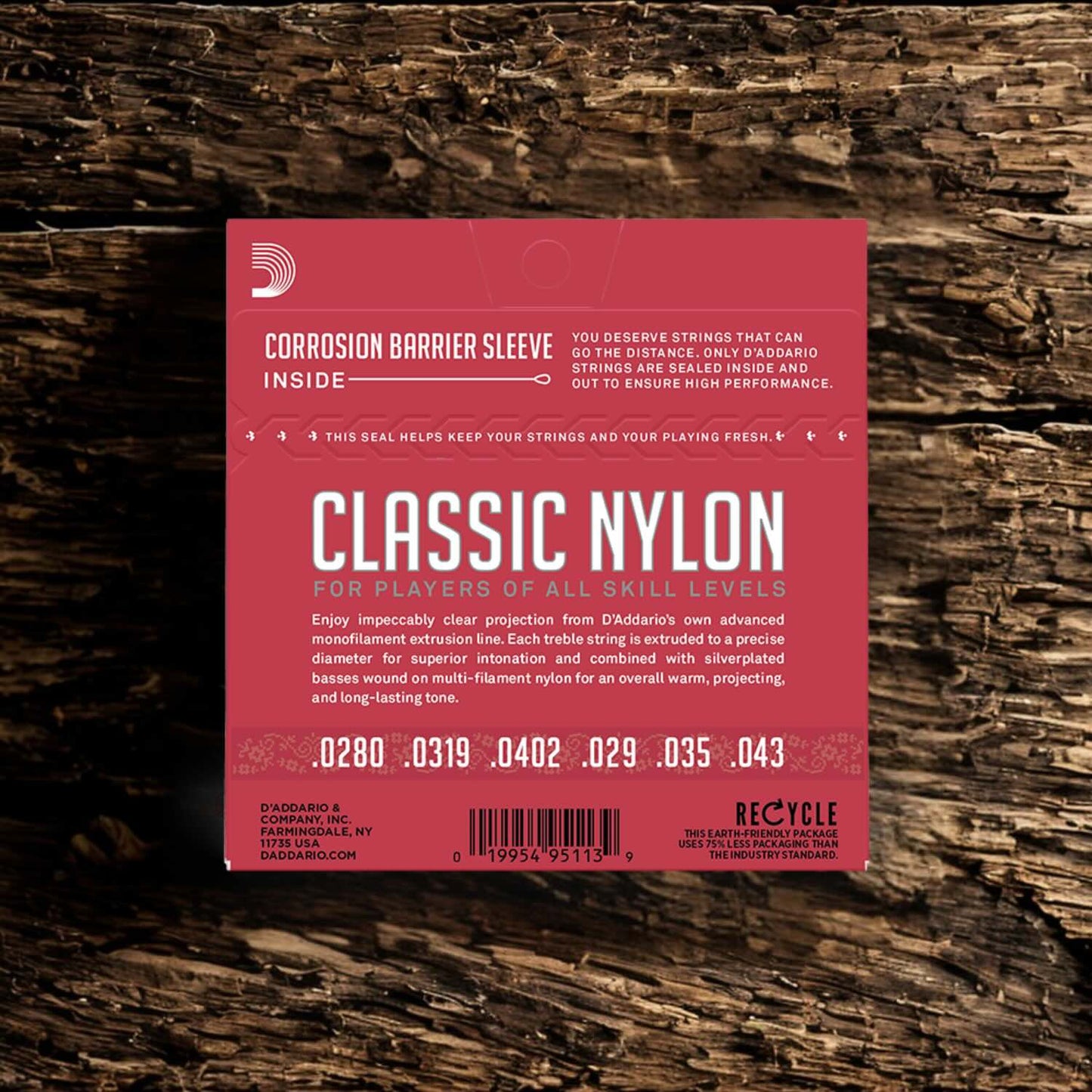 D’Addario EJ27N Nylon Student Classical Strings (Normal Tension)