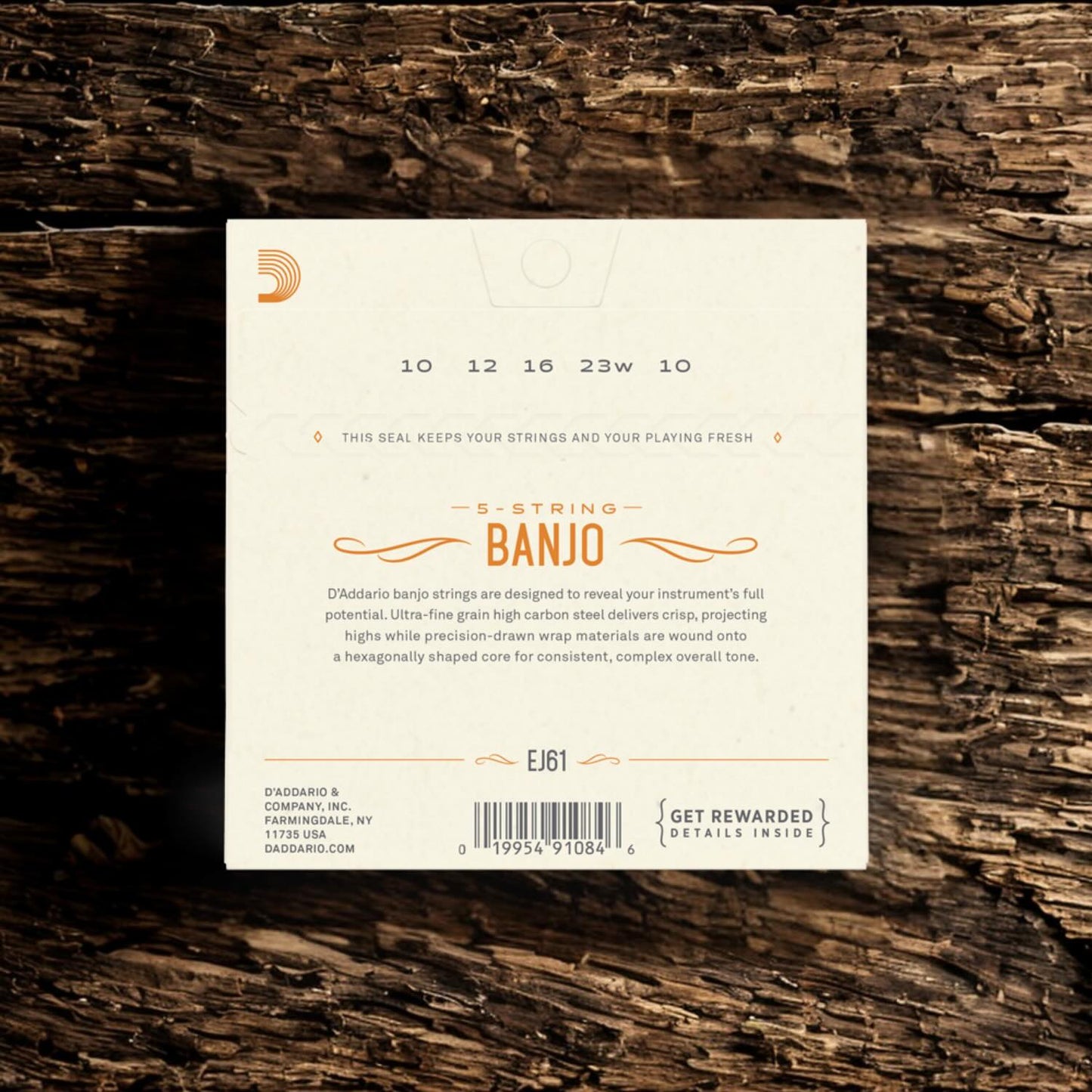 D’Addario EJ61 5-String Banjo Medium Set (10-63)