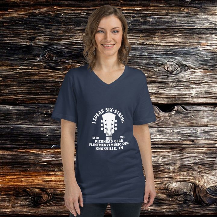 PickHead™️ I Speak Six-String Women's T-shirt