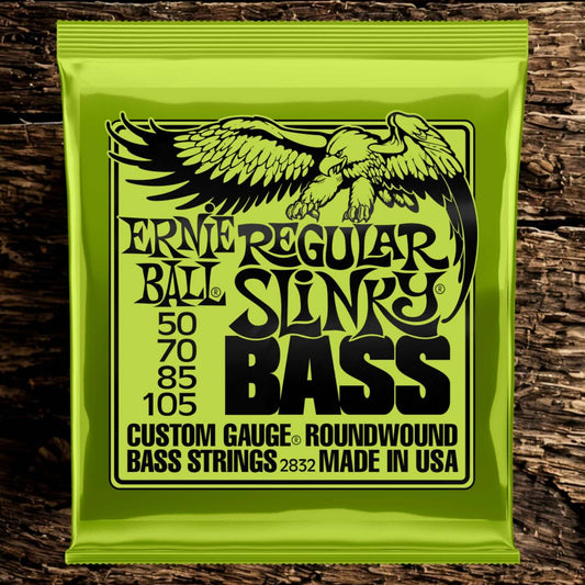 Ernie Ball 2832 Regular Slinky Nickel Wound Electric Bass Guitar Strings  (.050-.105)