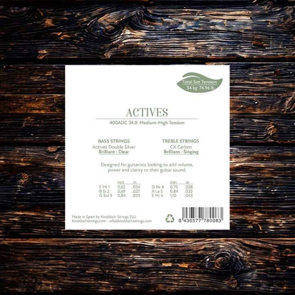 Knobloch Actives CX Carbon MHT Classical Guitar Strings 400ADC Full Set