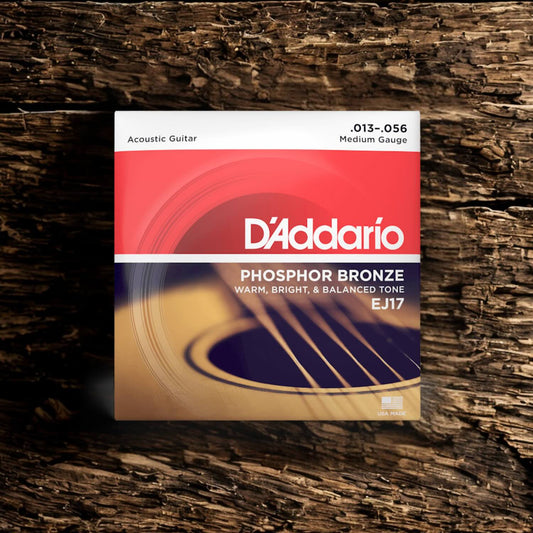 D’Addario EJ17 Medium Acoustic Guitar Strings (13-56