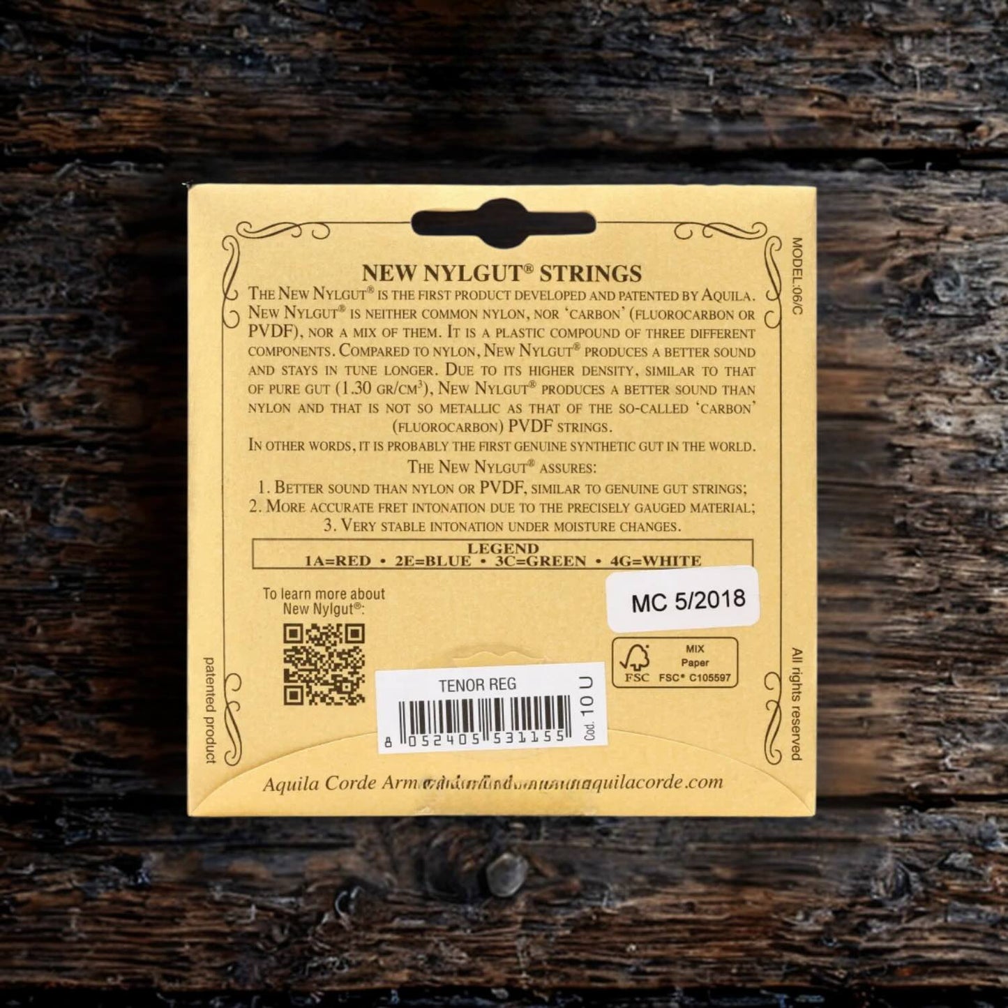 Aquila  7U Concert Ukulele Strings New Nylgut High G