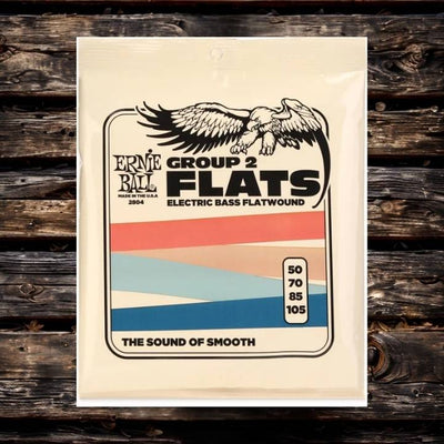 Ernie Ball Flatwound Group II Electric Bass Strings EB2804