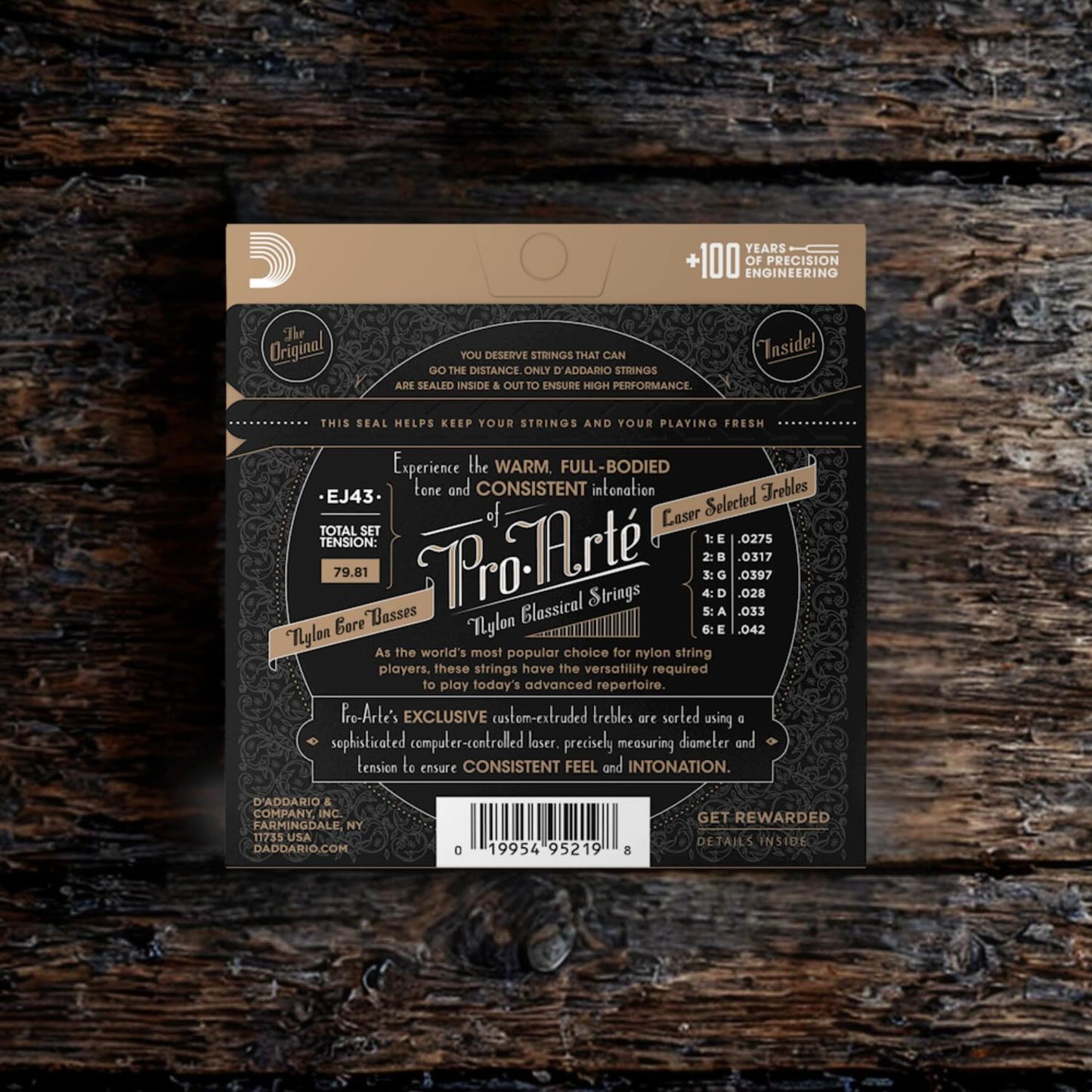 D'Addario EJ43 Nylon Classical Guitar Strings Light Tension