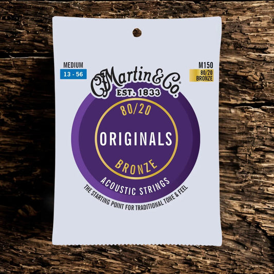 Martin Authentic Acoustic SP® Guitar Strings 80/20 Bronze Medium M150