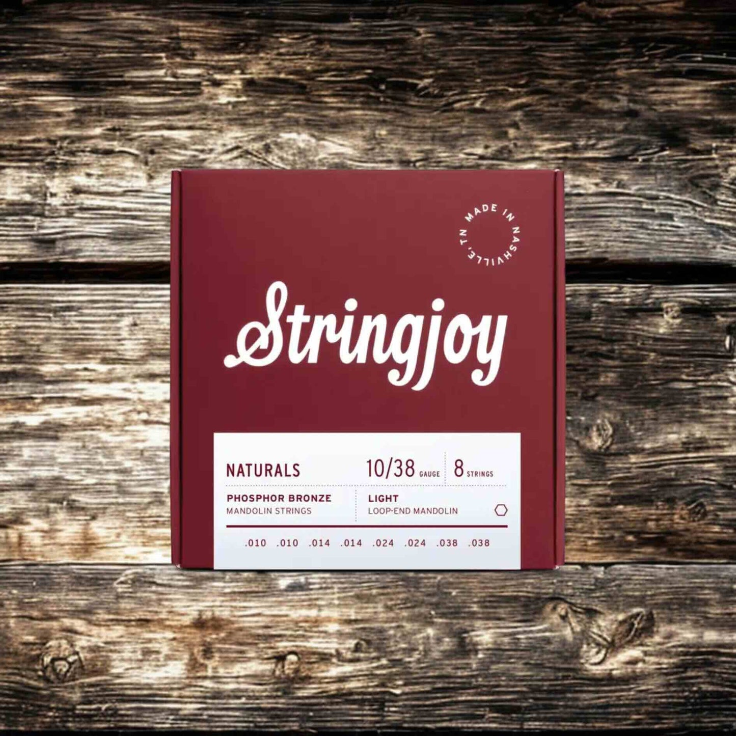 Stringjoy Naturals | Light Gauge (10-38) Phosphor Bronze Mandolin Strings