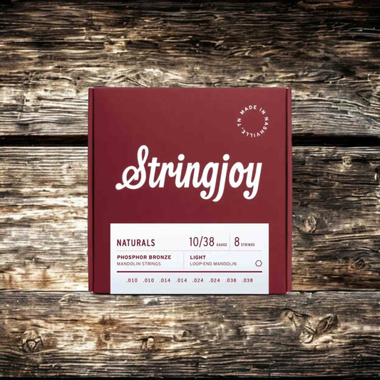Stringjoy Naturals | Light Gauge (10-38) Phosphor Bronze Mandolin Strings