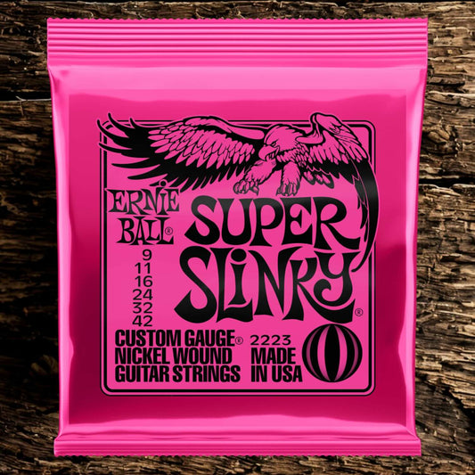 Ernie Ball 2223 Super Slinky Electric Guitar Strings  (.009-.042)