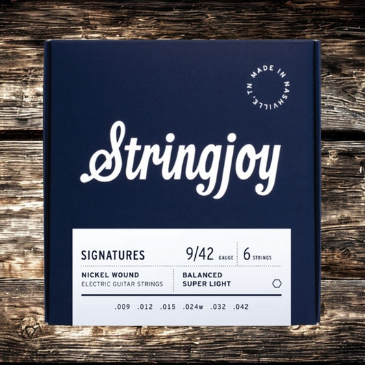 Stringjoy Signatures Nickel-wound Balanced Electric Guitar Strings 9/42 - Super Light