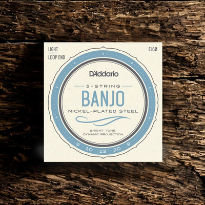 D’Addario EJ60 5-String Banjo Regular Light Set (09-20)