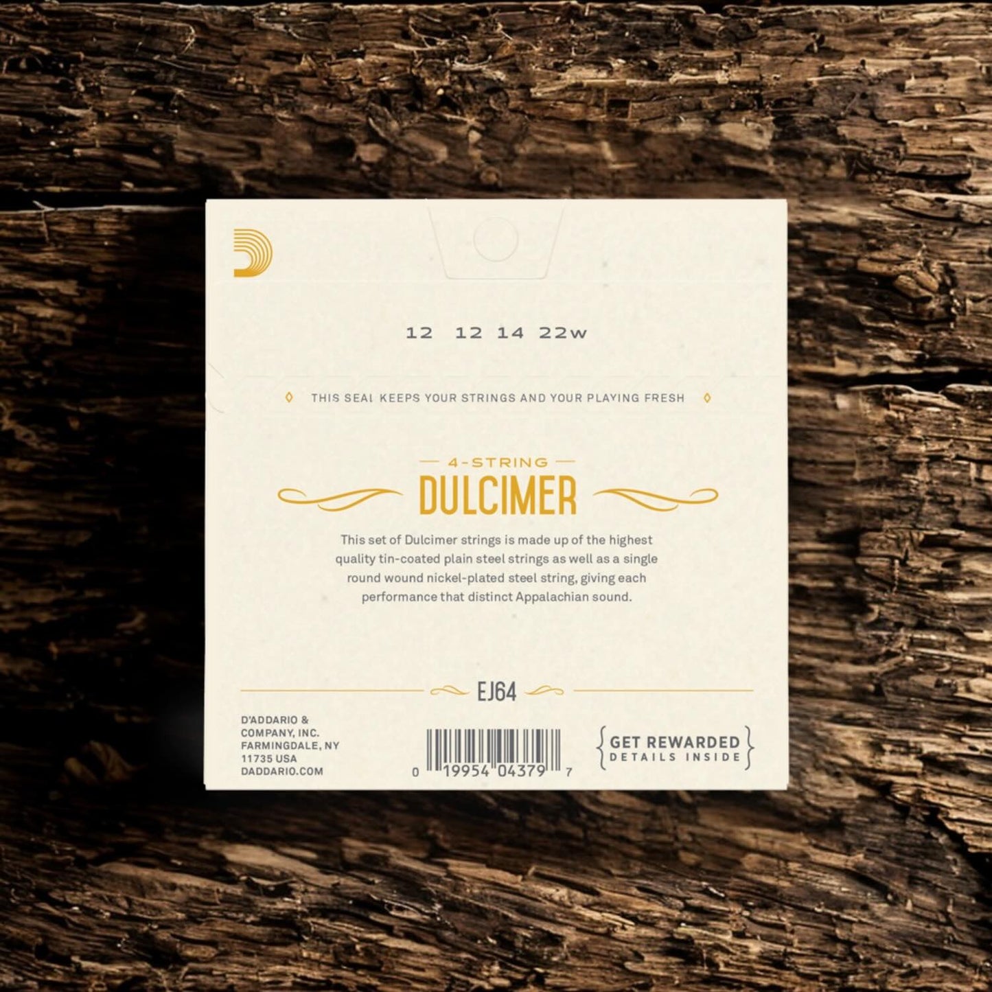 D’Addario EJ64 Dulcimer 4-String Set
